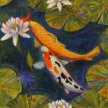 Title: Garden Pond IArtist: Adam Guan Medium: Acrylic on CanvasImage Number: FA 0671 AG Size: 18 x 24