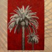 Title: Palm Study in Ivory / Red Artist: Adam Guan Medium: Acrylic o Paper Image Number: FA 0028 AG Size: 18 x 24