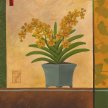 Title: Vanda Orchid Window  Artist: Adam Guan  Medium: Acrylic on Paper  Image Number: FA 0116 AG  Size: 26 x 36
