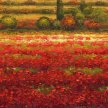Title:  Poppy Field Trip IIArtist: Bretan GaetanoMedium: Oil on CanvasImage Number: FA 1730 BGSize: 12 x 24