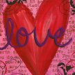 Title: Love II Artist: Deborah MoriMedium: Acrylic on CanvasImage Number: FA 0766 DM Size: 12 x 24