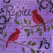 Title: Rejoice CardinalsArtist: Deborah MoriMedium: Acrylic on CanvasImage Number: FA 0807 DM Size: 24 x 24