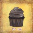 Title: Cupcake IV For youArtist: Deborah MoriMedium: Acrylic on CanvasImage Number: FA 0698 DM Size: 10 x 10