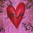 Title: Love IIArtist: Deborah MoriMedium: Acrylic on CanvasImage Number: FA 0598 DM Size: 24 x 24
