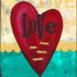Title: Love HeartArtist: Deborah MoriMedium: Acrylic on CanvasImage Number: FA 1448 DM Size: 18 x 24