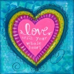  Title: Love: Whole Heart 
Artist: Deborah Mori 
Medium: Acrylic on Canvas 
Image Number: FA 2303 DM 
Size: 24 x 24 