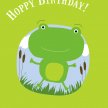 Title: Frog BirthdayArtist: Deborah MoriMedium: DigitalImage Number: HL 0289 DM Size: 5 x 7