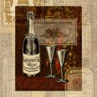 Title: Vintage Wine Collage I Artist: Studio Voltaire Medium: DigitalImage Number: GR 0140 SV Size: 16 x 20