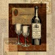 Title: Vintage Wine Collage II Artist: Studio Voltaire Medium: DigitalImage Number: GR 0141 SV Size: 16 x 20