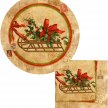 Title: Christmas Sled Plate & Napkin Artist: Studio Voltaire Medium: Digital VectorImage Number: HL 0430 SV