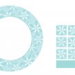 Title: Snowflake Plate Set Artist: Deborah Mori Medium: Digital Image Number: HL 0341 DM