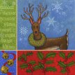 Title: Santa & Reindeer IIArtist: Ted ZornsMedium: Acrylic on CanvasImage Number: HL 0409 TZSize: 18 x 18