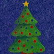 Title: Christmas Tree Artist: Ted Zorns Medium: Acrylic on Paper Image Number: HL 0008 TZ Size: 12 x 24